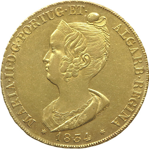 Portugal, 6400 Reis 1834