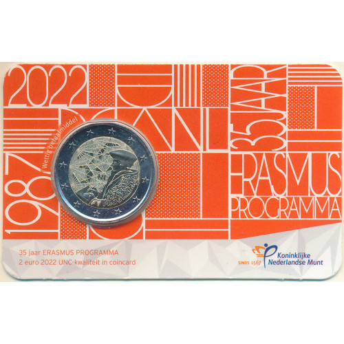 Netherlands, 2 Euro 2022, Erasmus 35 (coincard)