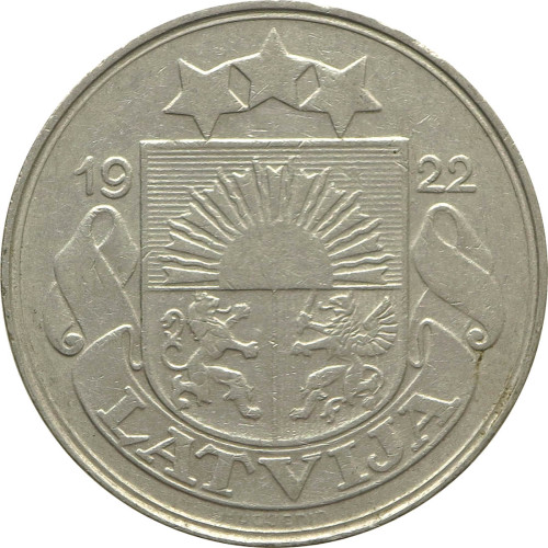 Latvia, 50 santīmi 1922