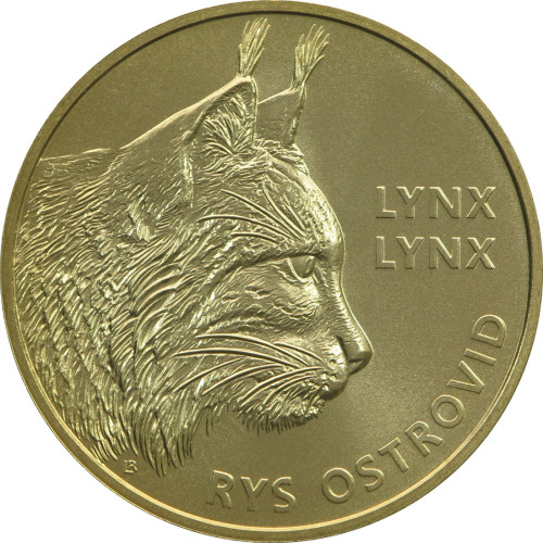 Slovakia, 5 Euro 2022, Eurasian Lynx