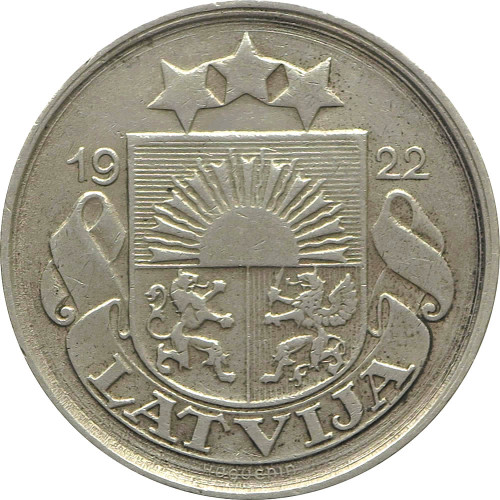 Latvia, 20 santīmi 1922