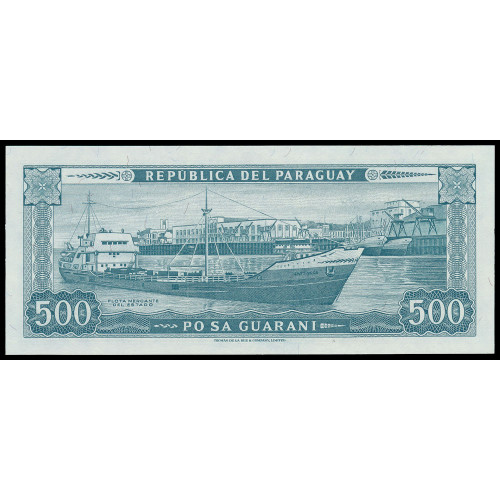 Paraguay, 500 Guaranies 1982