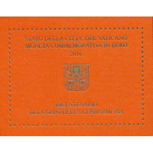 Vatican, 2 Euro 2016, Gendarmerie of Vatican City