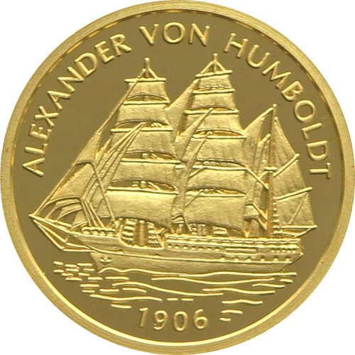 Benin, 1500 Francs 2005, Ship - Alexander von Humboldt (1/25 Oz)