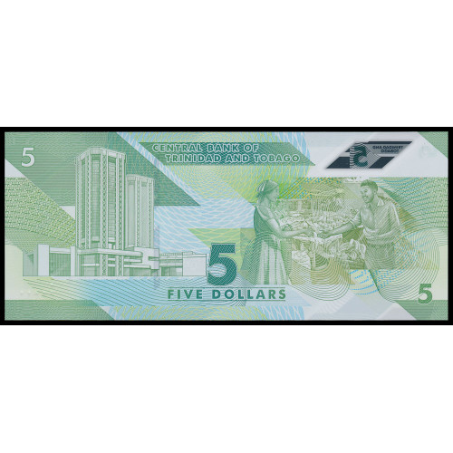 Trinidad & Tobago, 5 Dollars 2020 (Polymer)