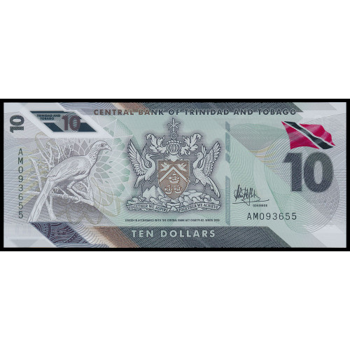 Trinidad & Tobago, 10 Dollars 2020 (Polymer)