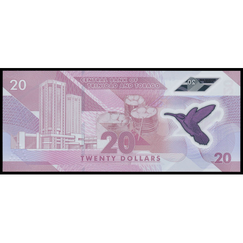 Trinidad & Tobago, 20 Dollars 2020 (Polymer)