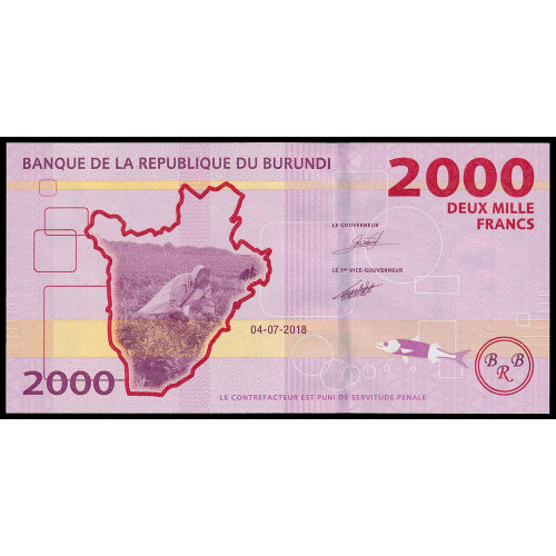 Burundi, 2000 Francs 2018