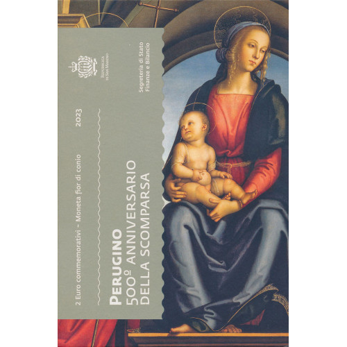 San Marino, 2 Euro 2023, Pietro Perugino