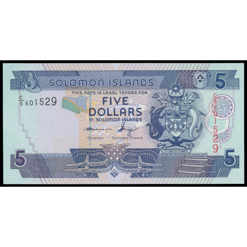 Solomon Islands, 5 Dollars 2011