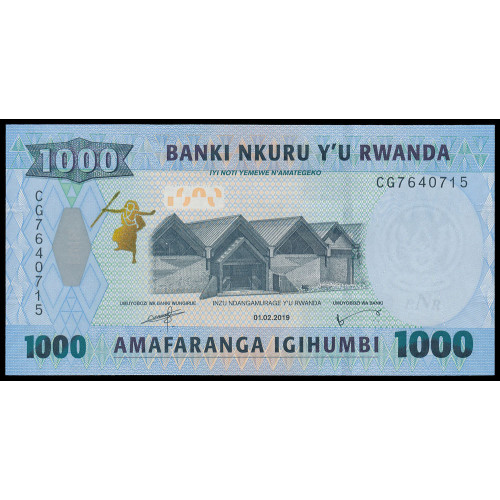 Rwanda, 1000 Francs 2019