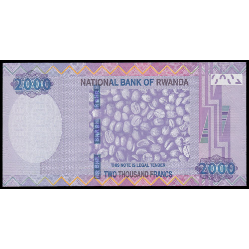 Rwanda, 2000 Francs 2014