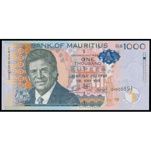 Mauritius, 1000 Rupees 2022