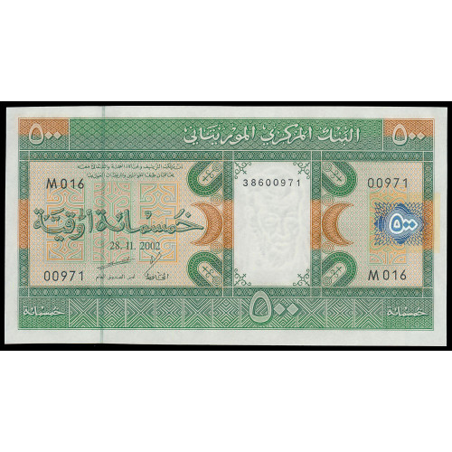 Mauritania, 500 Ouguiya 2002