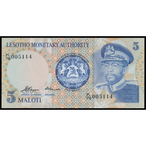 Lesotho, 5 Maloti 1979