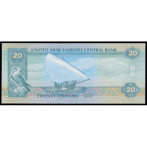 United Arab Emirates, 20 Dirhams 2016