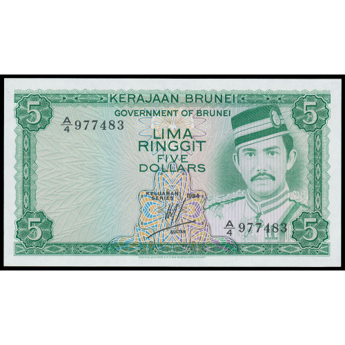 Brunei, 5 Ringgit 1984