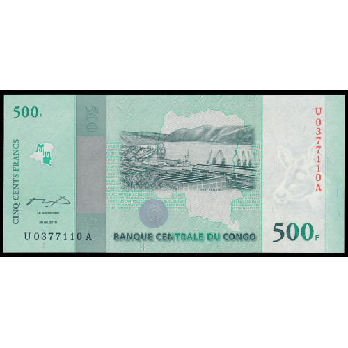 Congo Democratic Republic, 500 Francs 2010