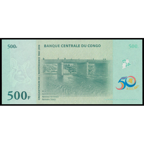 Congo Democratic Republic, 500 Francs 2010