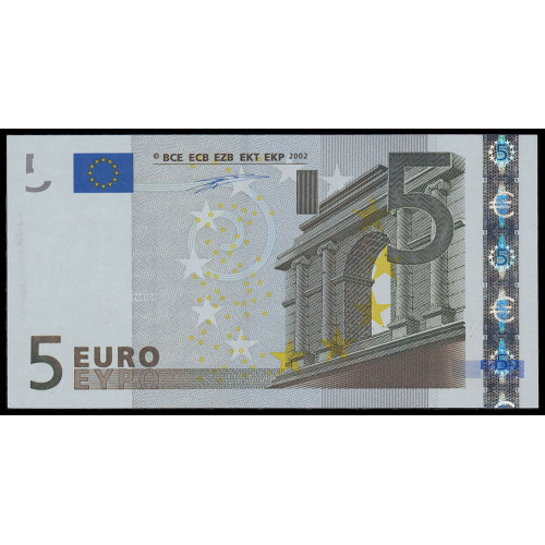 European Union (Germany), 5 Euro 2002 (X), Duisenberg sign.