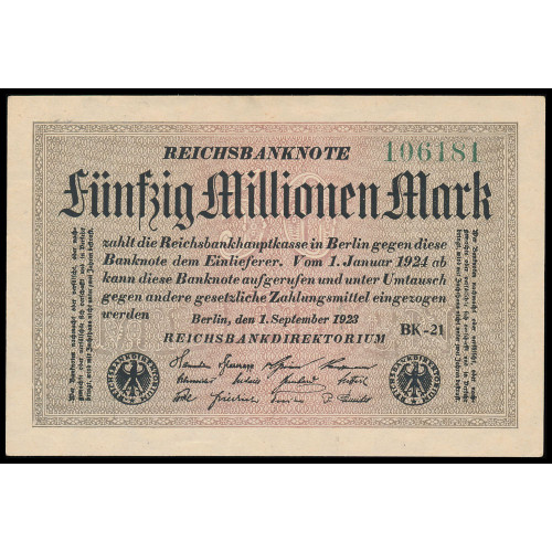 Germany, 50 000 000 Mark 1923