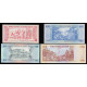 Guinea Bissau, 50-100-500-1000 Pesos 1990-93 (4 notes)