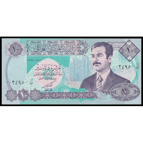 Iraq, 10 Dinars 1992