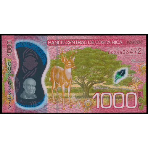 Costa Rica, 1000 Colones 2019 (Polymer)