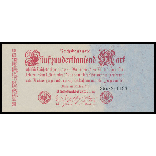 Germany, 500 000 Mark 1923