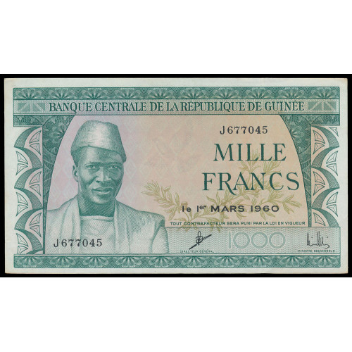 Guinea, 1000 Francs 1960, J 677045