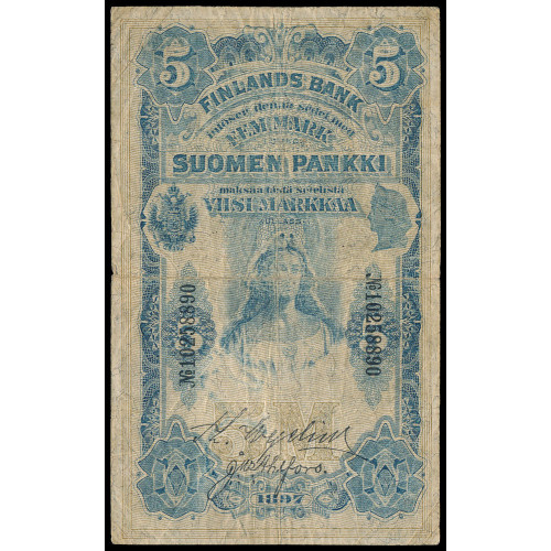 Finland, 5 Markkaa 1897, 10258890