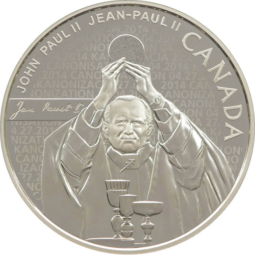 Canada, 10 Dollars 2014, Pope John Paul II (Box + COA)