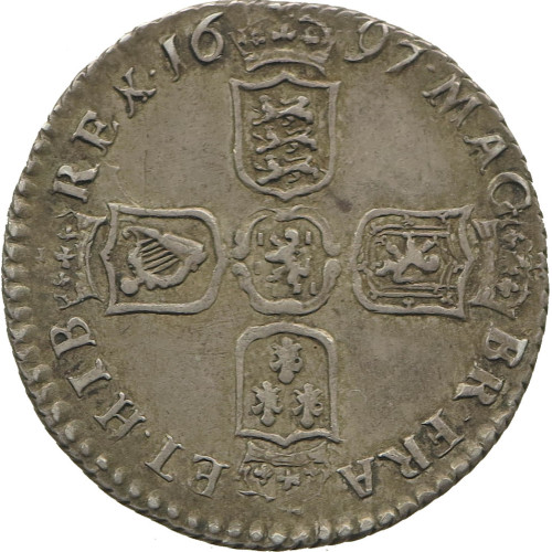 Great Britain, 6 Pence 1697 C