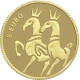 Latvia, 5 Euro 2023, Golden horses (1/25 Oz)