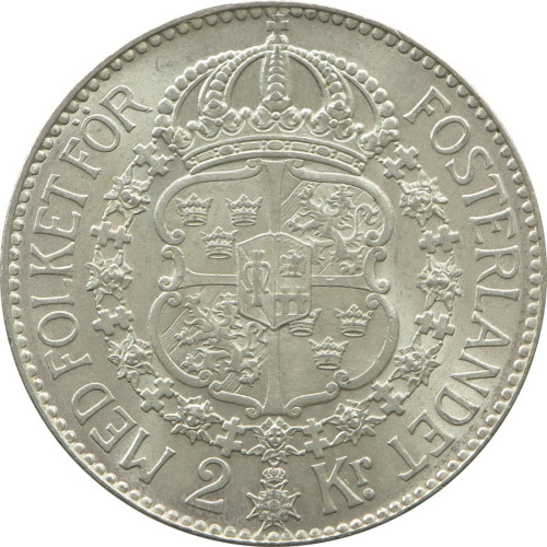 Sweden, 2 Kronor 1938 G