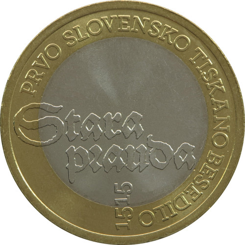 Slovenia, 3 Euro 2015, 500 Years of Slovenian script