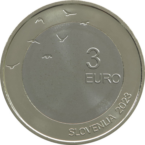 Slovenia, 3 Euro 2023, 110th Anniversary of the birth of Slovenian writer Boris Pahor