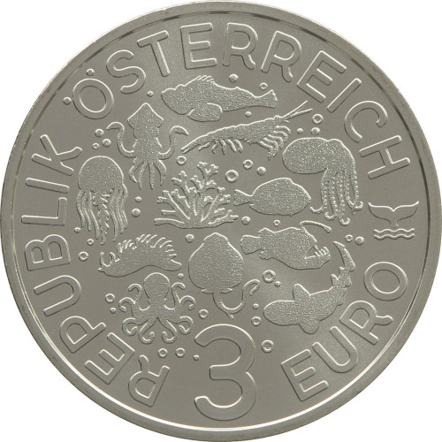 Austria, 3 Euro 2023, Luminous Marine Life – Deep-sea Anglerfish