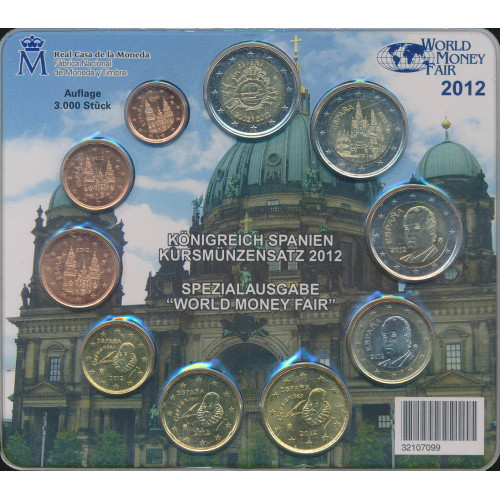 Spain, Euro set 2012, World Money Fair