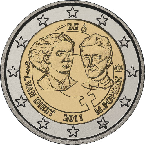 Belgium, 2 Euro 2011, International Woman's Day