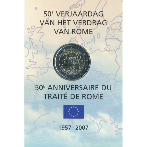 Belgium, 2 Euro 2007, Treaty of Rome (coincard)