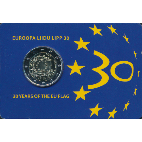 Estonia, 2 Euro 2015, 30 Years of the EU Flag (coincard)