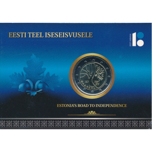 Estonia, 2 Euro 2017, Path to Independence (coincard)