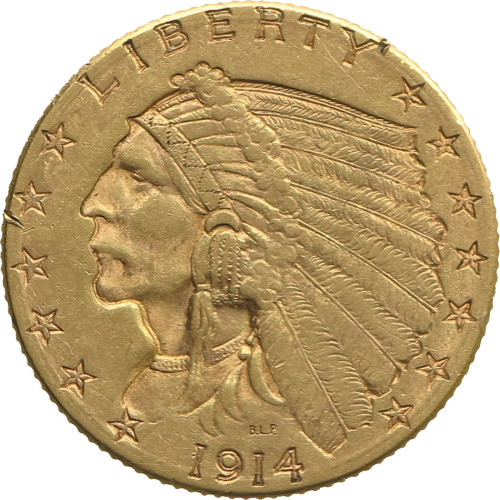 United States, 2,50 Dollars 1914 D