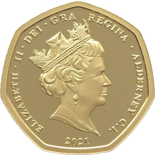 Alderney, 1/2 Sovereign 2021, 50th Anniversary of Decimalisation