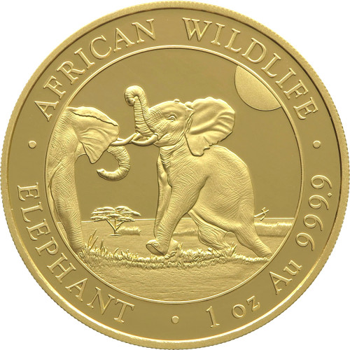 Somalia, 1000 Shillings 2024, Elephants (1 Oz)