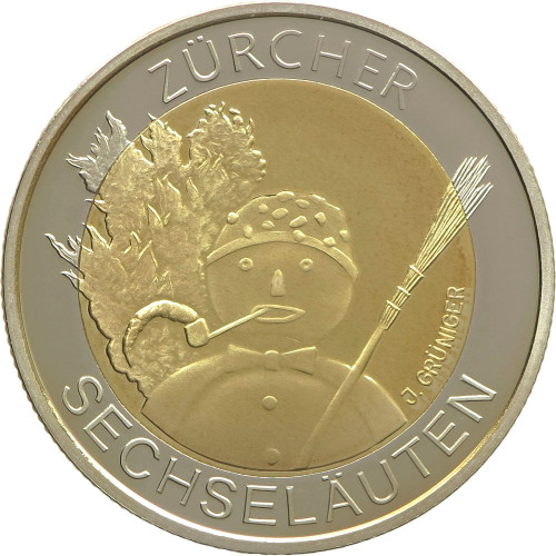 Switzerland, 5 Francs 2001, Zurcher Sechselauten