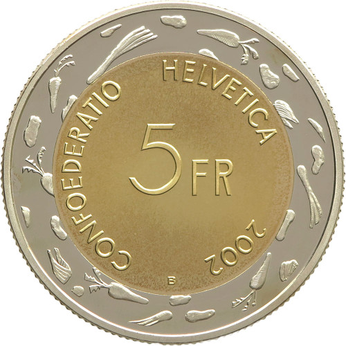 Switzerland, 5 Francs 2002, Escalade 1602-2002