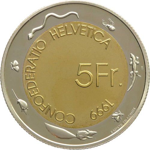 Switzerland, 5 Francs 1999, Wine Festival