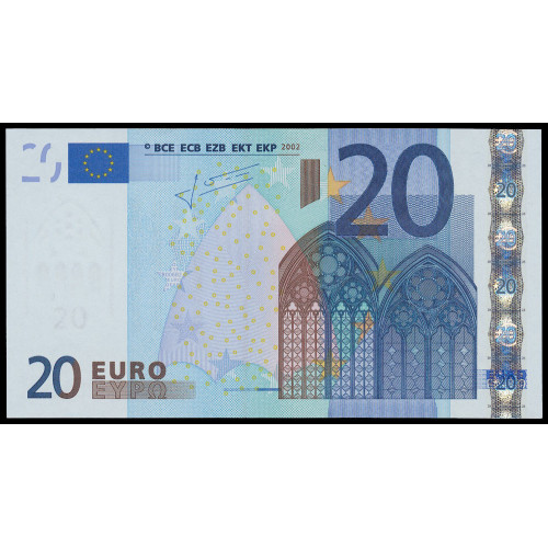 European Union (Germany), 20 Euro 2002 (X), Trichet sign.